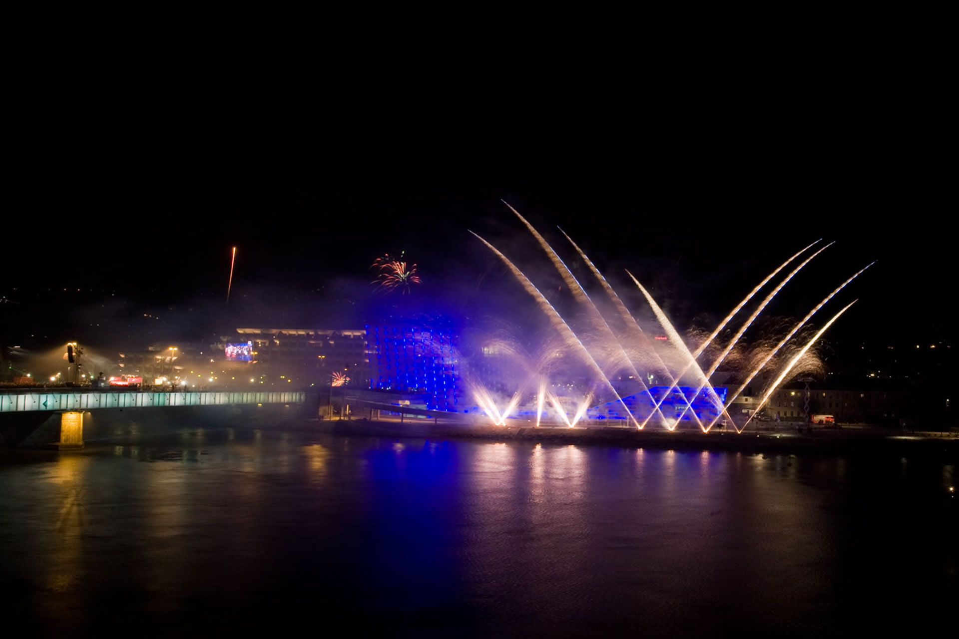 steyFire Feuerwerk Linz09 Kulturhauptstadt Linz